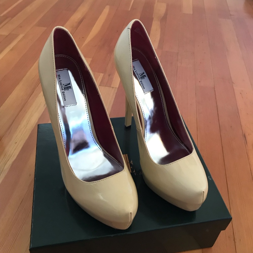 NEW Nude Patent Mia Limited Edition pumps size 10